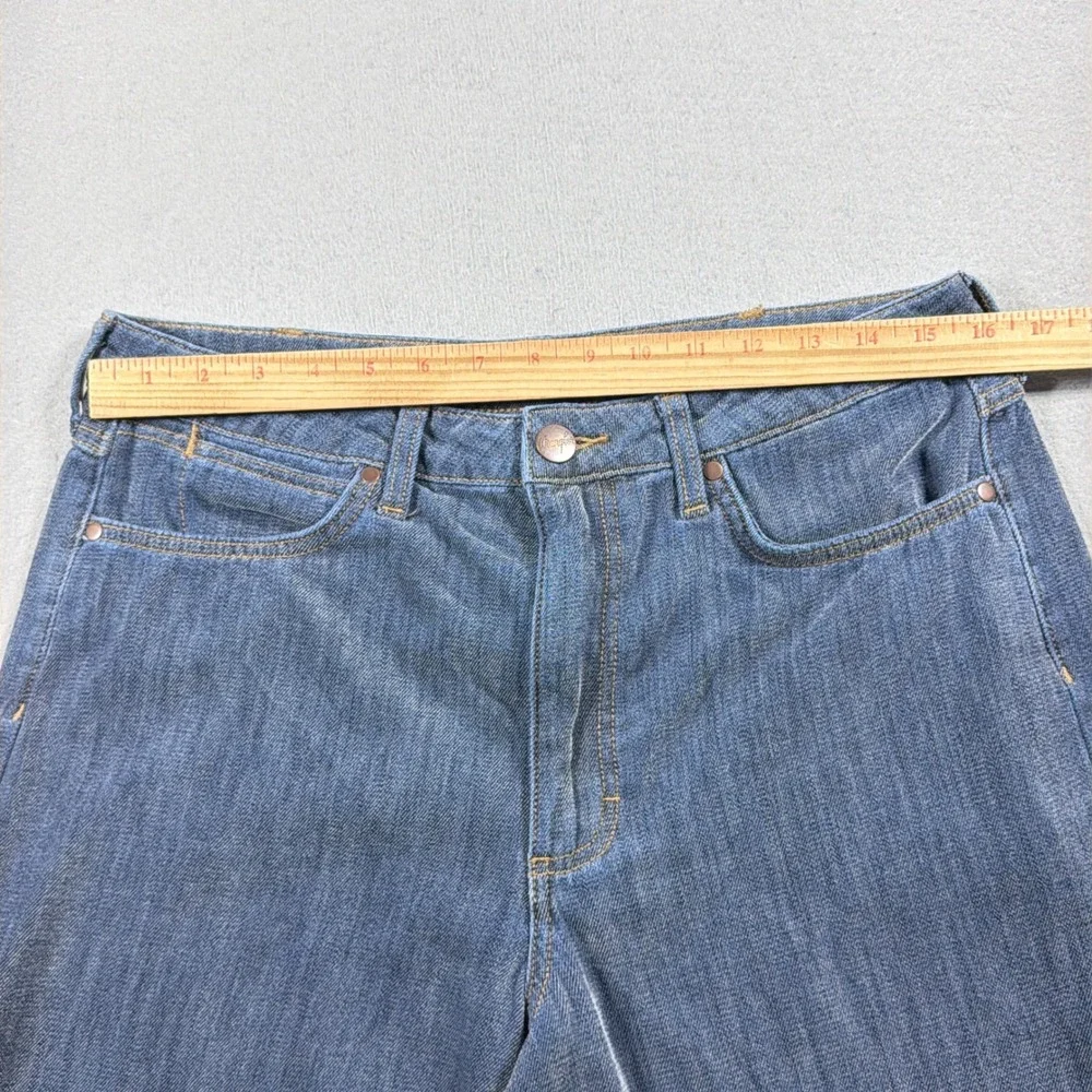 Wrangler Retro High Rise Wide Leg Jeans Women 31x36 Denim Blue Pants 7Retro Boho